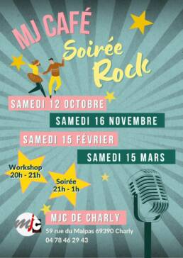 Affiche des soirées rock de Charly