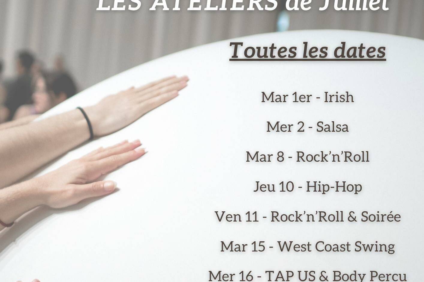flyer ateliers dates