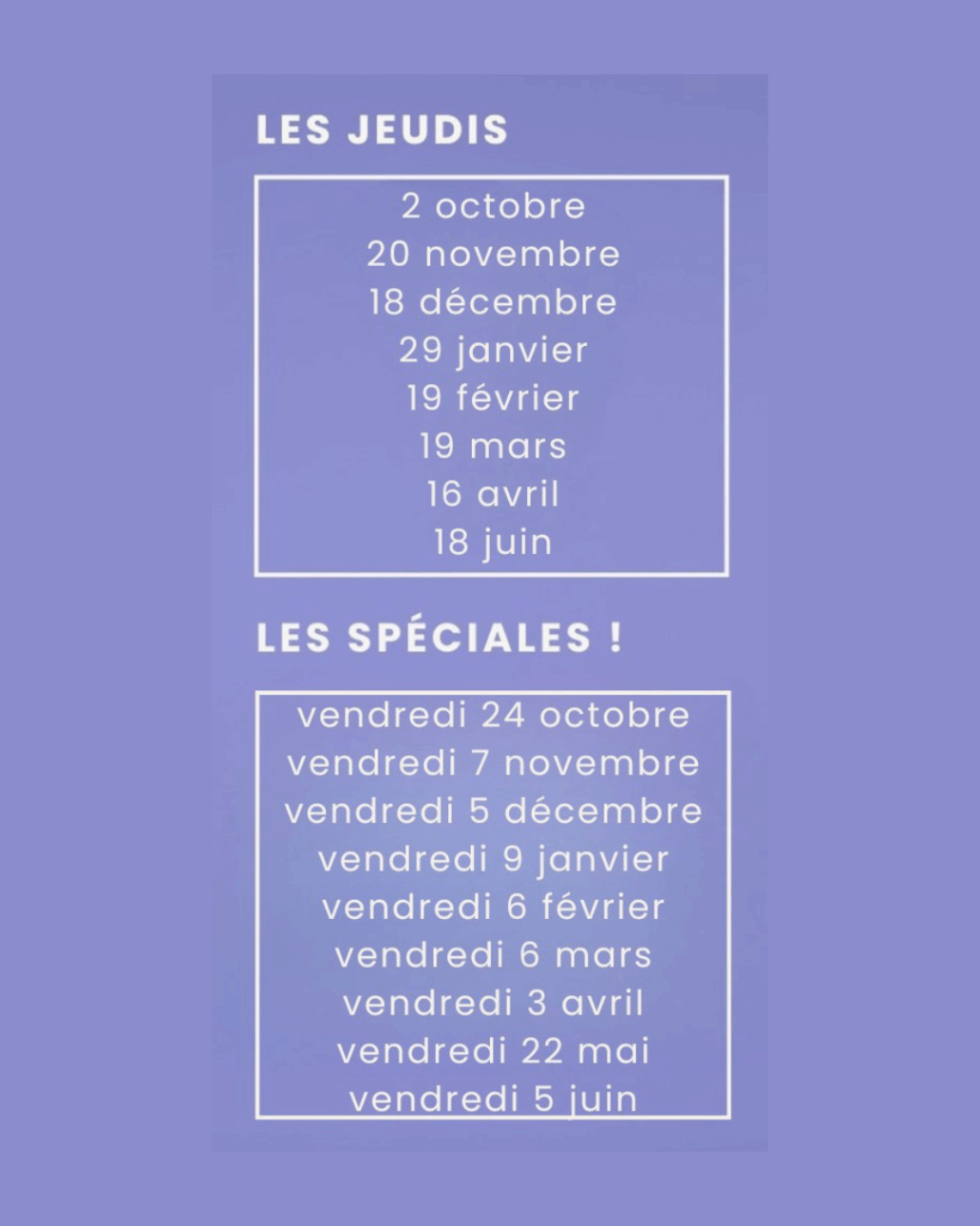 soiree rock planning 2